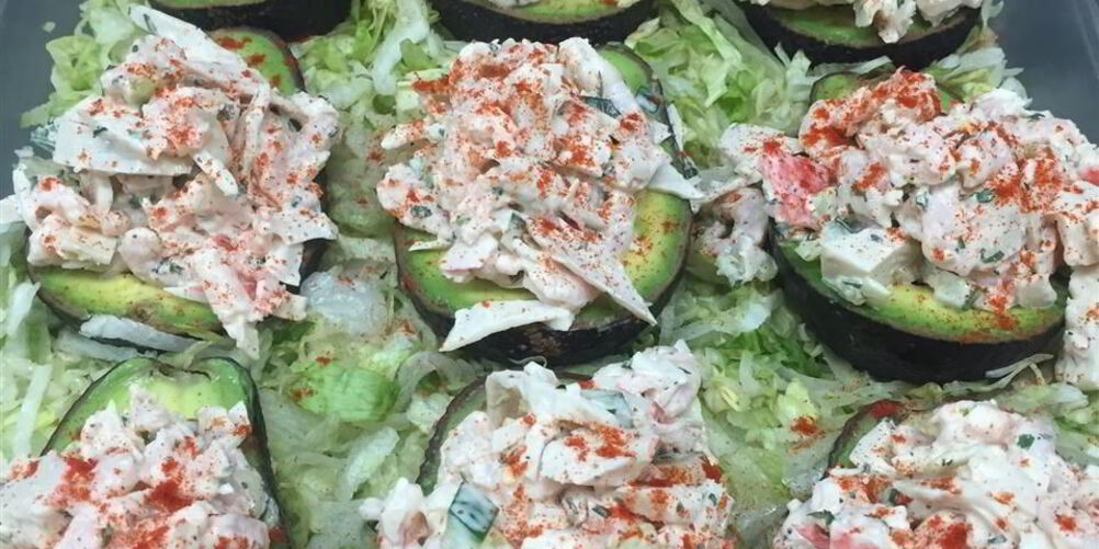 Рецепт авокадо, фаршированные морепродуктами