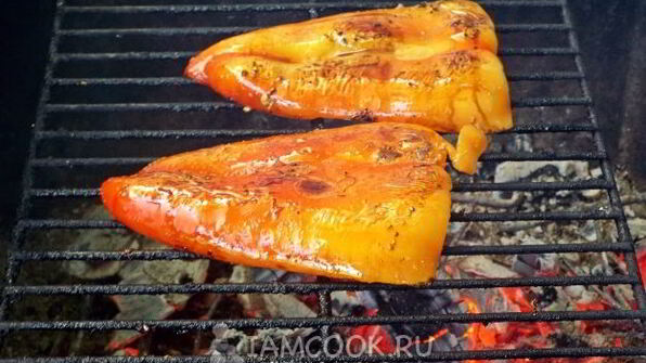 брускетта-гриль с запеченным перцем