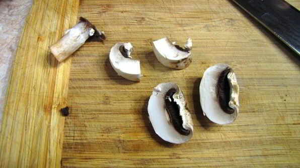 брускетта с грибами