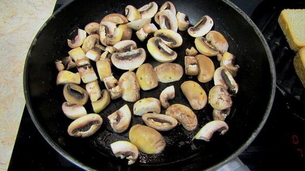 брускетта с грибами