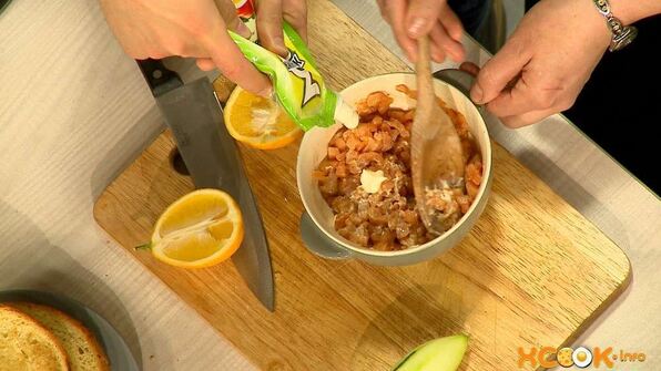 брускетта с семгой