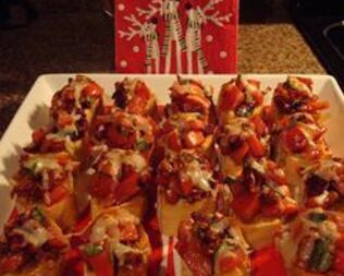 Брускетта с вялеными помидорами