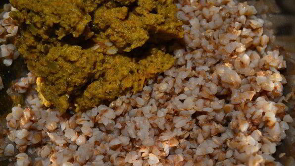 бургер с гречневой котлетой