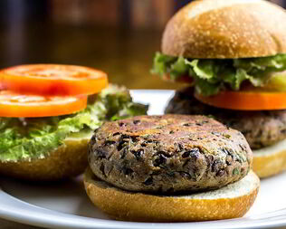 Бургер с котлетой без мяса