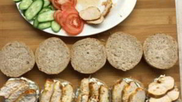 бургер с курочкой