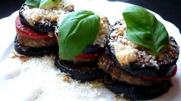 бургеры с баклажанами