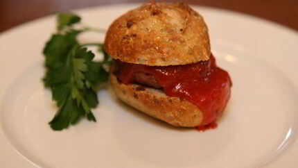 Детские гамбургеры с домашним кетчупом