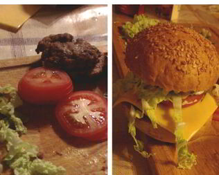 Домашние гамбургеры с маринованными огурцами