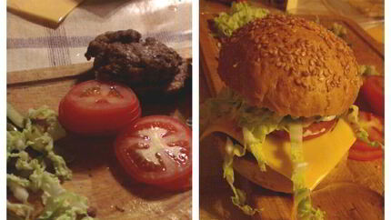 Домашние гамбургеры с маринованными огурцами