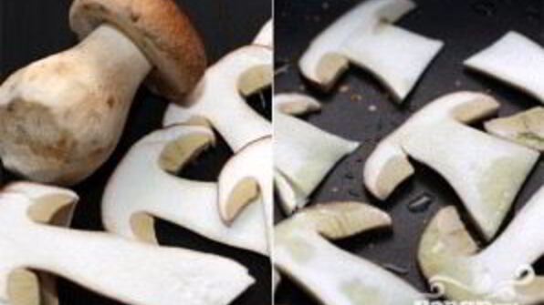 гамбургер с белыми грибами