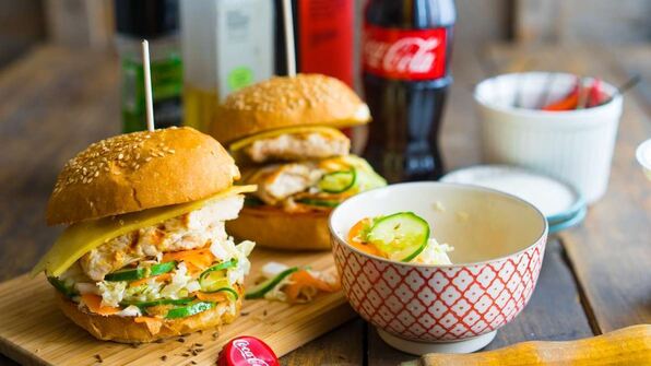 куриный гамбургер