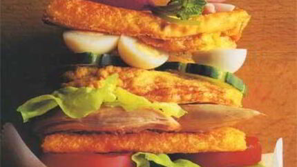 Бутерброд из яичницы