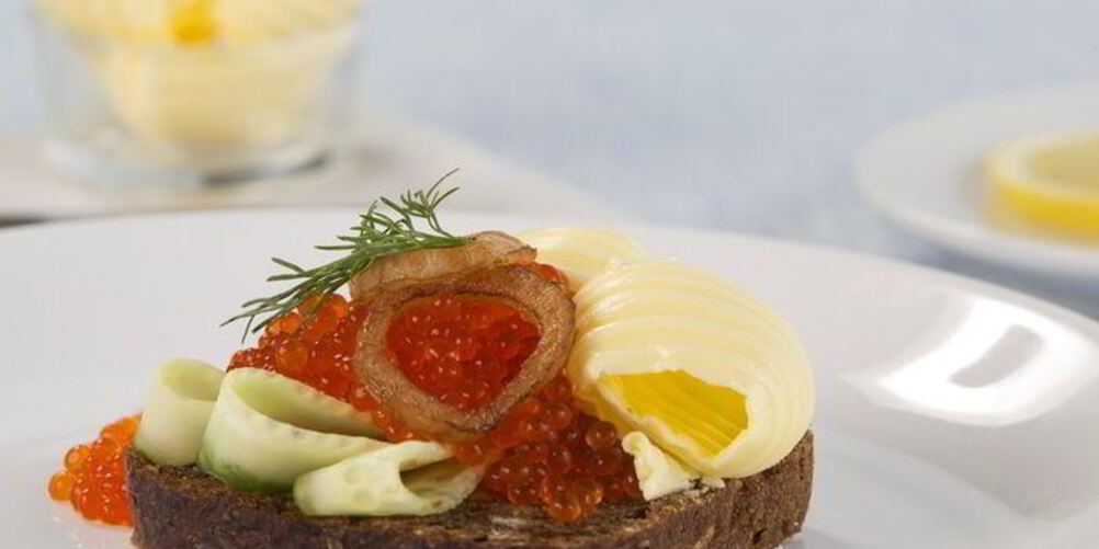 Рецепт бутерброда с икрой