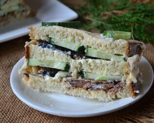 Бутербродный торт