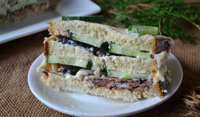 Бутербродный торт