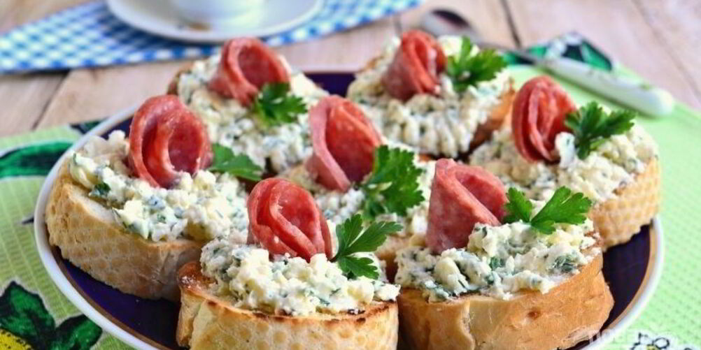 Рецепт бутербродов из багета