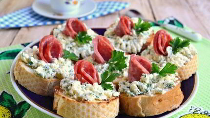 Бутерброды из багета