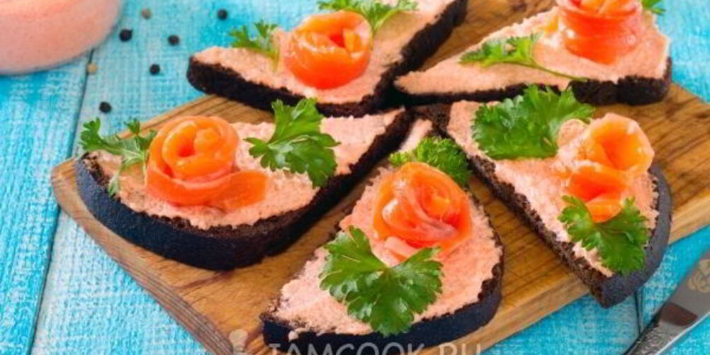 Рецепт бутербродов с красной рыбой