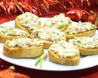 Бутерброды с печенью трески