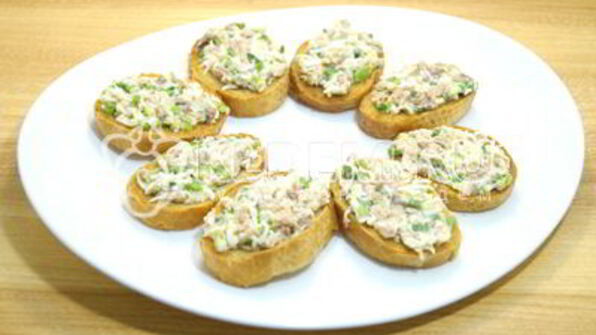 бутерброды с печенью трески