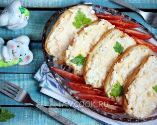 Бутерброды с сыром и яйцом