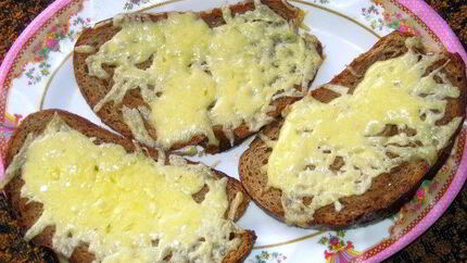 Бутерброды с сыром в духовке