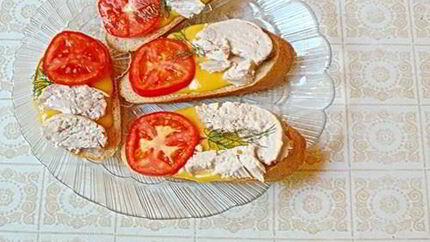 Горячие бутерброды с курицей