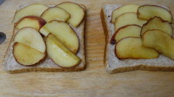 горячий бутерброд яблочное утро