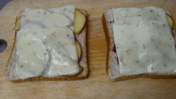 горячий бутерброд яблочное утро