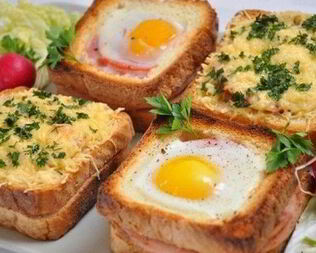 Необычные бутерброды в духовке к завтраку