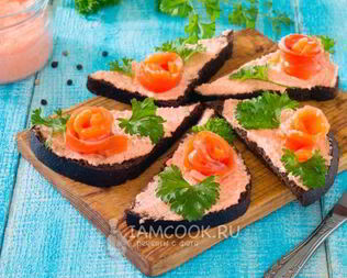 Бутерброды с семгой