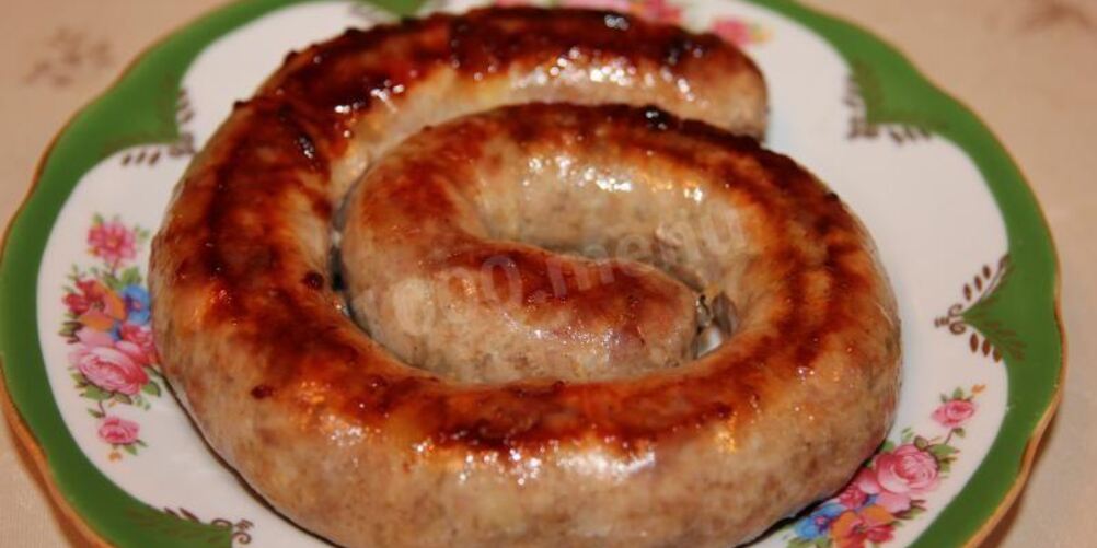 Рецепт домашней колбасы из свинины в кишках