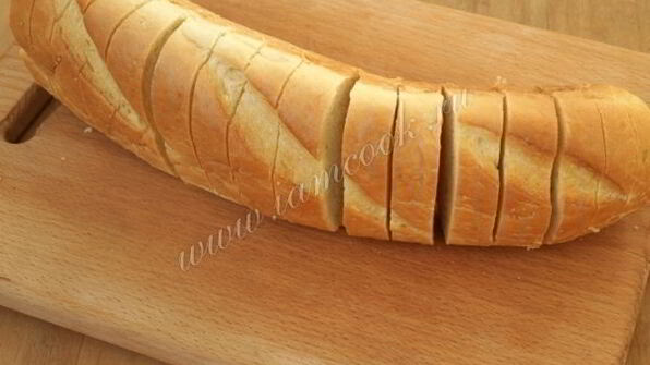 фаршированный запеченный батон