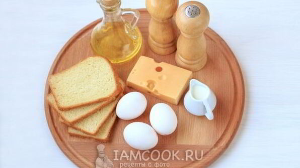гренки с сыром и яйцом в духовке