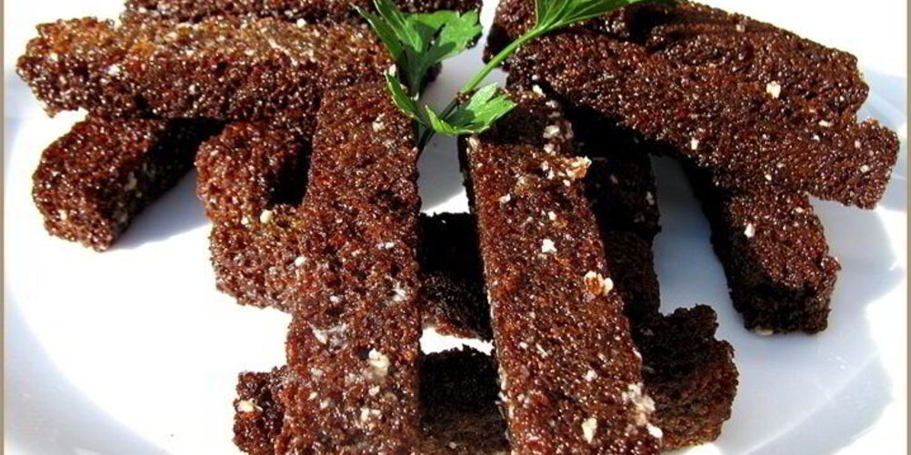 Рецепт гренков в микроволновке