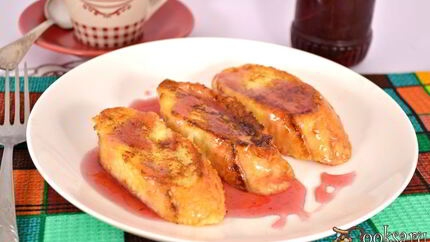 Сладкие гренки на завтрак