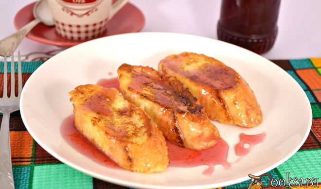 Сладкие гренки на завтрак