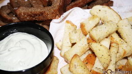 Закусочные гренки к пиву Ин-ян