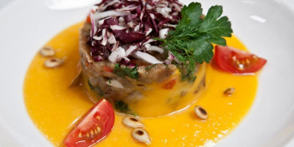 Рецепт баклажанной икры на тыквенном пюре