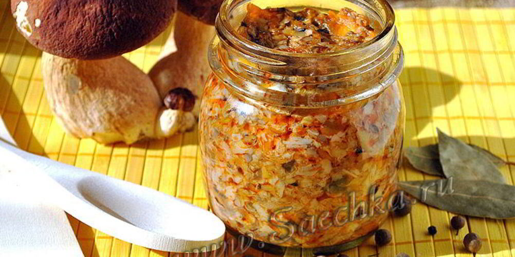 Рецепт грибной икры