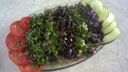 Икра баклажанная со сливочным маслом