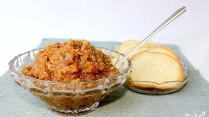 Икра из печеных баклажанов