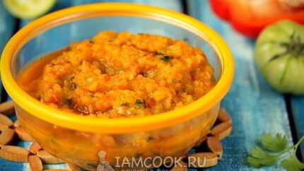 Икра из зеленых помидоров