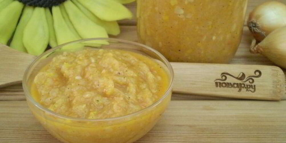 Рецепт кабачковой икры с майонезом и луком