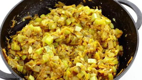 кабачково-баклажанная икра на зиму