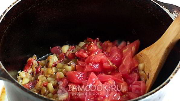 кабачково-баклажанная икра по-восточному