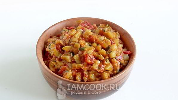 кабачково-баклажанная икра по-восточному