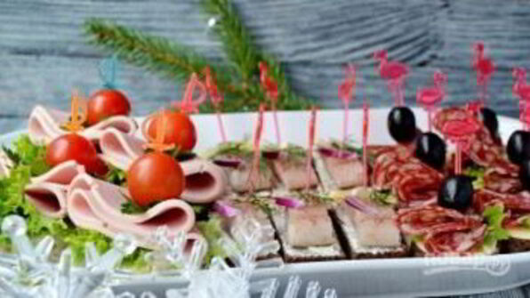 канапе для праздничного стола