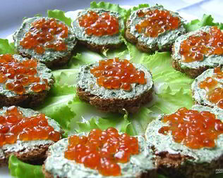 Канапе к шампанскому