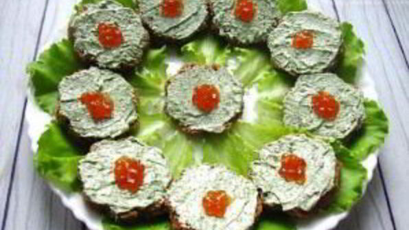 канапе к шампанскому